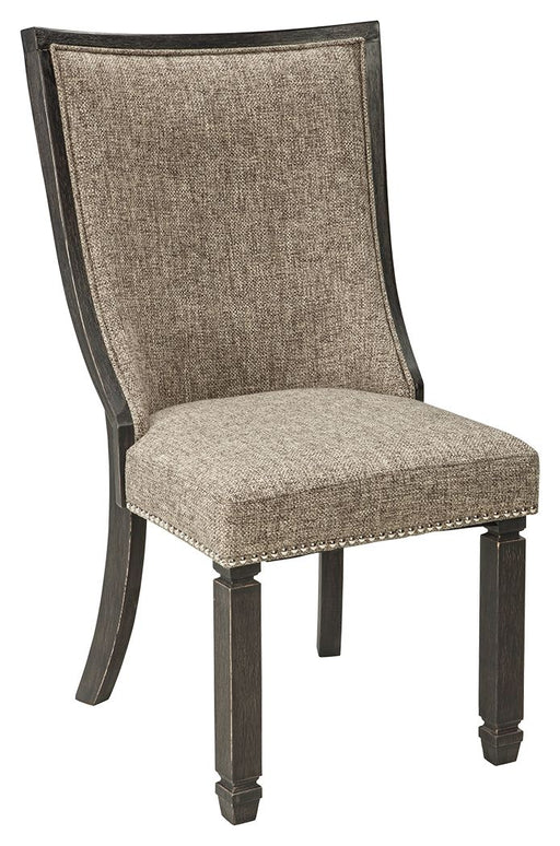 Tyler - Black / Grayish Brown - Dining Uph Side Chair (Set of 2) - Framed Back Unique Piece Furniture
