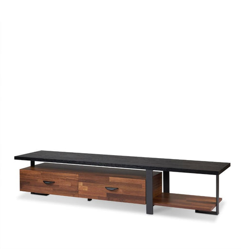 Elling - TV Stand - Walnut & Black Unique Piece Furniture
