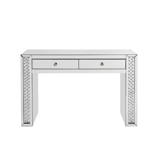 Nysa - Vanity Desk - Mirrored & Faux Crystals Unique Piece Furniture