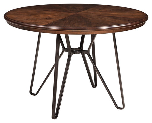 Centiar - Two-tone Brown - Round Dining Room Table Unique Piece Furniture
