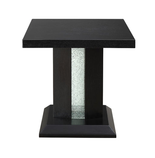 Bernice - End Table - Black & Led Unique Piece Furniture