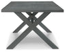 Elite Park - Gray - Rect Dining Table W/Umb Opt Unique Piece Furniture