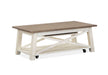 Sedley - Lift Top Storage Cocktail Table (With Casters) - Distressed Chalk White Unique Piece Furniture
