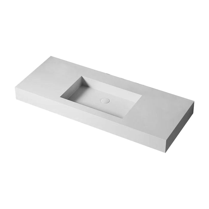 48Inch Solid Surface Single Basin With Mounting Screw