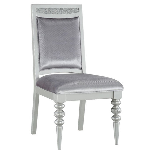 Maverick - Side Chair (Set of 2) - Fabric & Platinum Unique Piece Furniture