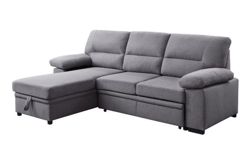 Nazli - Sectional Sofa - Gray Fabric Unique Piece Furniture