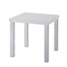 Harta - End Table - White High Gloss & Chrome Unique Piece Furniture