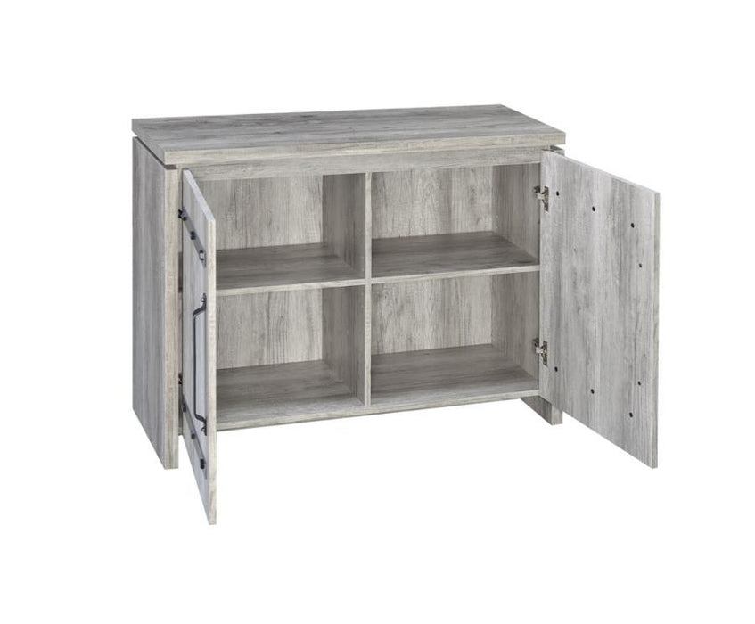 Enoch - 2-Door Accent Cabinet - Gray Driftwood Unique Piece Furniture