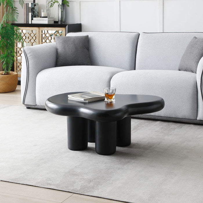 Cute Cloud Coffee Table For Living Room, Black