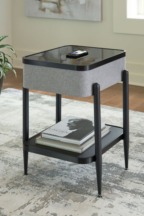 Jorvalee - Gray / Black - Accent Table Unique Piece Furniture