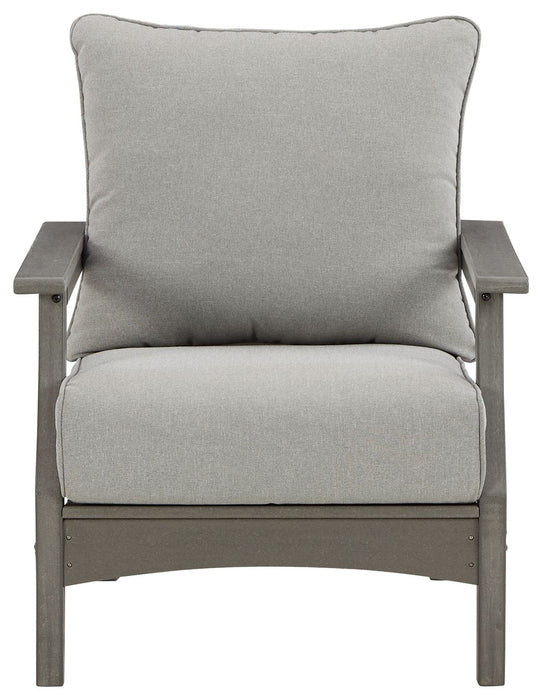 Visola - Gray - Lounge Chair W/Cushion (Set of 2)