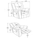 Conrad - Upholstered Motion Glider Recliner - Gray Unique Piece Furniture