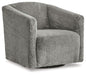 Bramner - Charcoal - Swivel Accent Chair Unique Piece Furniture