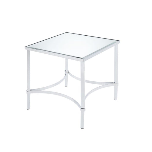 Petunia - End Table - Chrome & Mirror Unique Piece Furniture