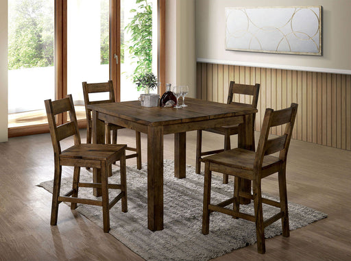 Kristen - Counter Height Side Chair (Set of 2) - Rustic Oak Unique Piece Furniture