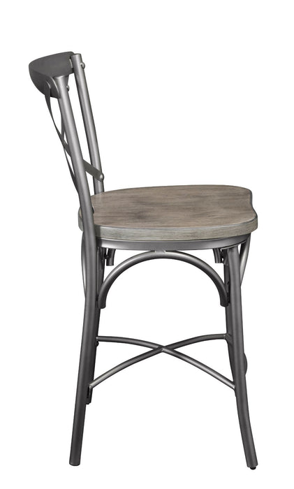 Kaelyn II - Counter Height Chair (Set of 2) - Gray Oak & Sandy Gray Unique Piece Furniture