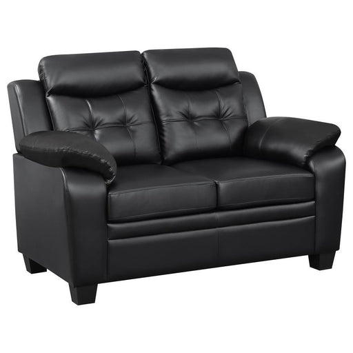 Finley - Tufted Upholstered Loveseat - Black Unique Piece Furniture