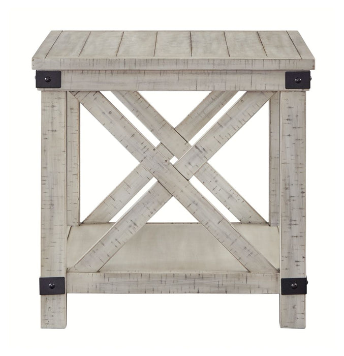 Carynhurst - Whitewash - Rectangular End Table Unique Piece Furniture