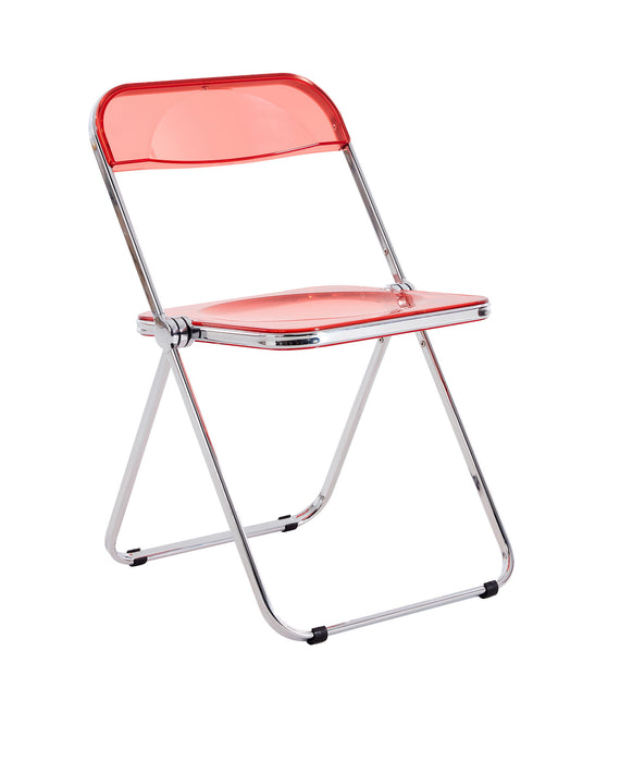 Folding Chair - Red Transparent