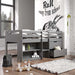 Fabiana - Twin Loft Bed - Gray Finish Unique Piece Furniture