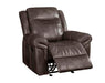 Lydia - Glider Recliner - Brown Leather Aire Unique Piece Furniture