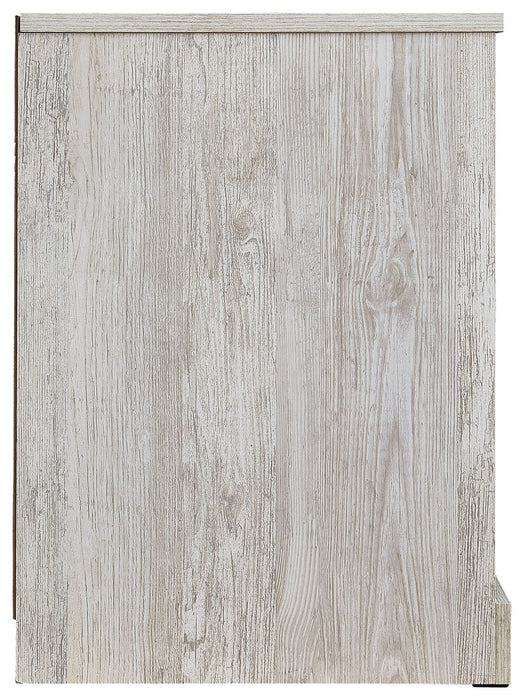 Paxberry - Whitewash - One Drawer Night Stand - Open Cubby Unique Piece Furniture