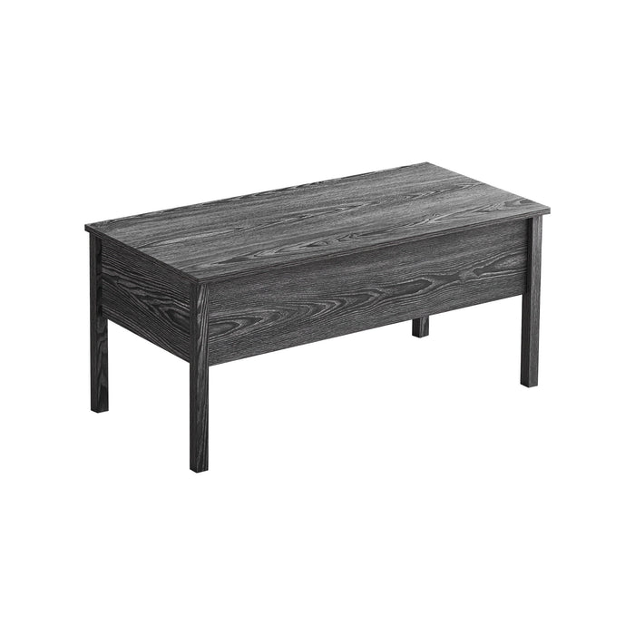 Mdf Lift-Top Coffee Table With Storage For Living Room, Dark Grey Oak
