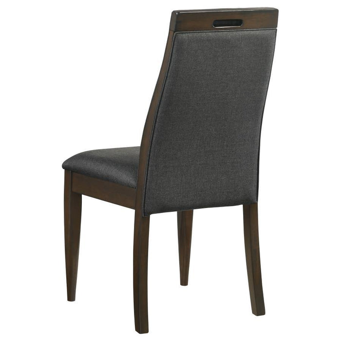 Wes - Upholstered Side Chair (Set of 2) - Gray And Dark Walnut Unique Piece Furniture