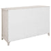 Kirby - 3-Drawer Rectangular Server With Adjustable Shelves - Natural And Rustic Off White Unique Piece Furniture