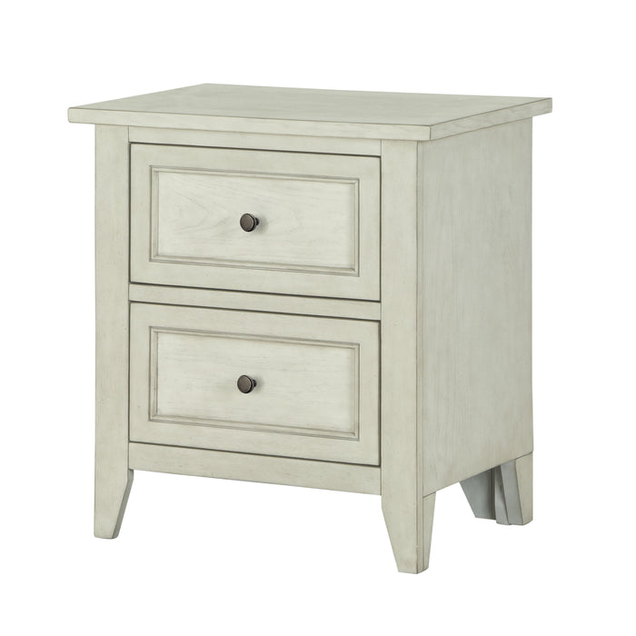 Raelynn - 2 Drawer Nightstand - Weathered White Unique Piece Furniture
