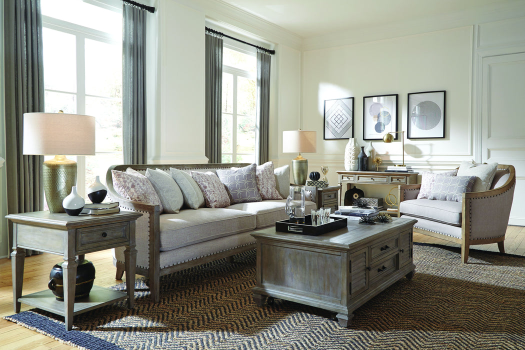 Lancaster - Rectangular End Table - Dove Tail Grey Unique Piece Furniture