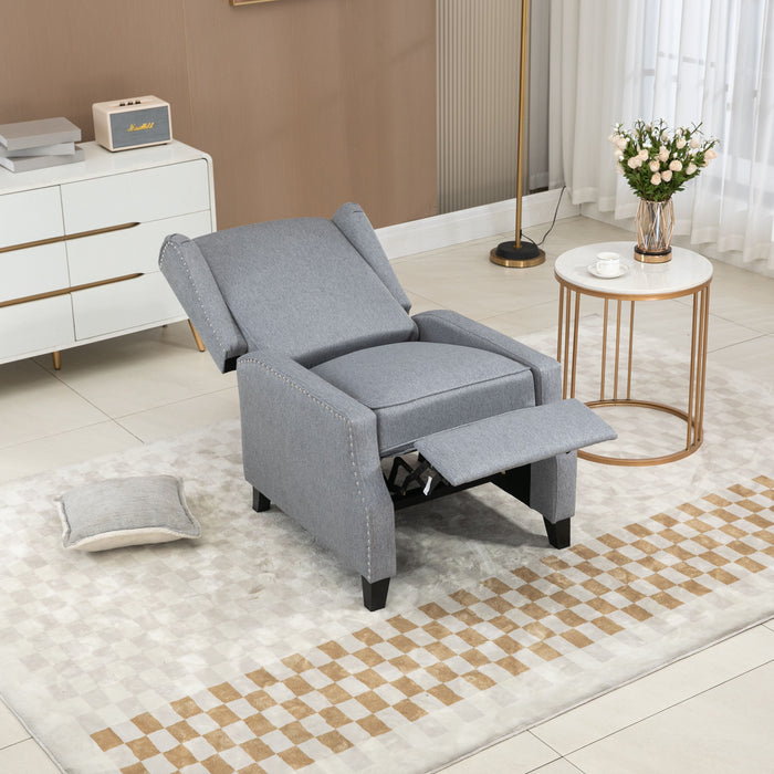 Coolmore Modern Comfortable Upholstered Leisure Chair / Recliner Chair For Living Room - Gray