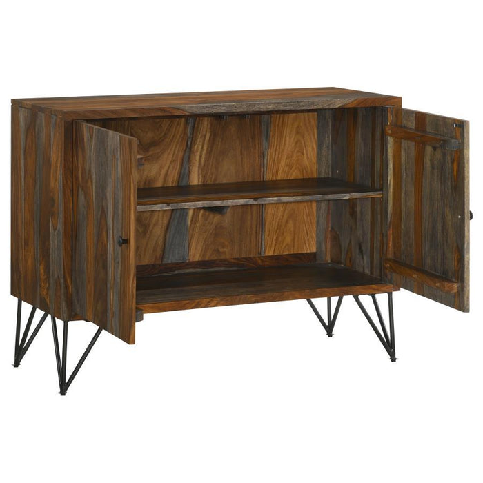 Macon - 2-Door Accent Cabinet - Sheesham Gray Unique Piece Furniture