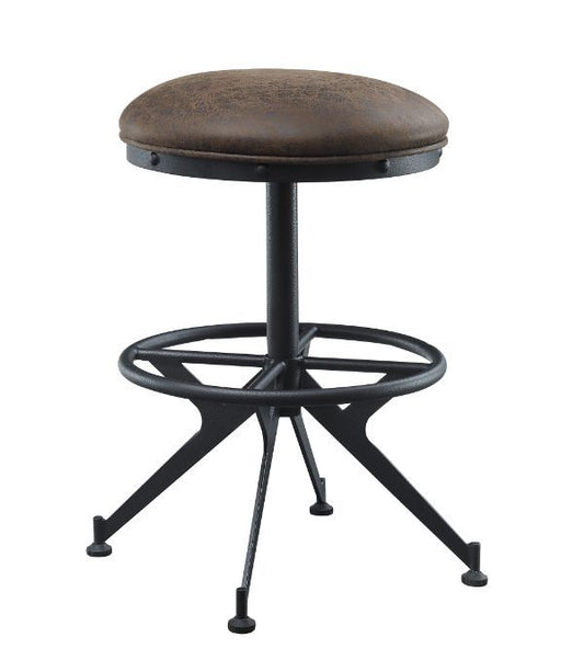 Zangief - Stool (Set of 2) - Salvaged Brown & Black Finish Unique Piece Furniture