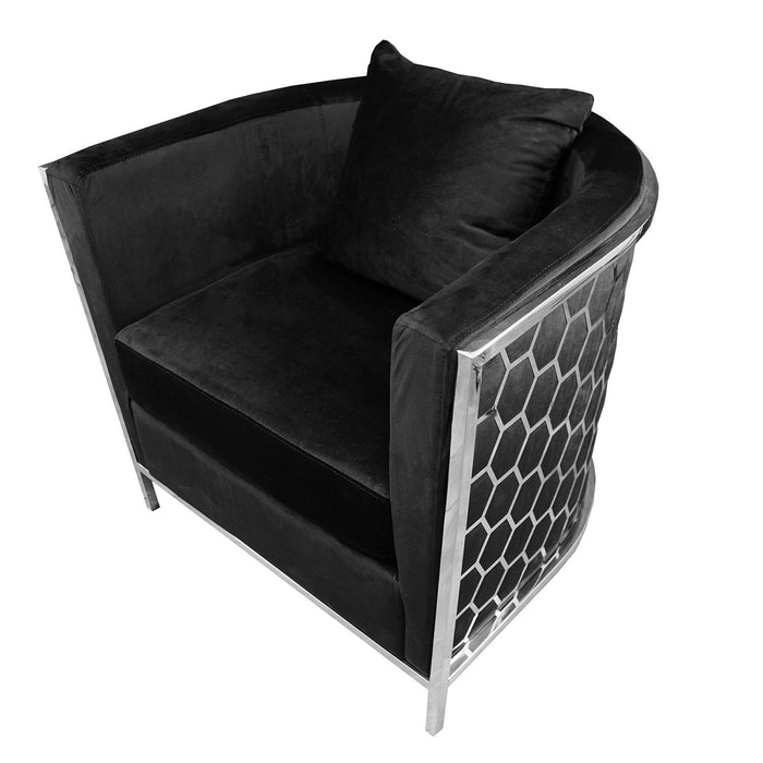 Black And Silver Sofa Chair