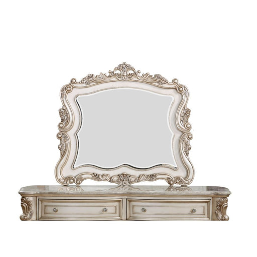 Gorsedd - Mirror - Antique White Unique Piece Furniture