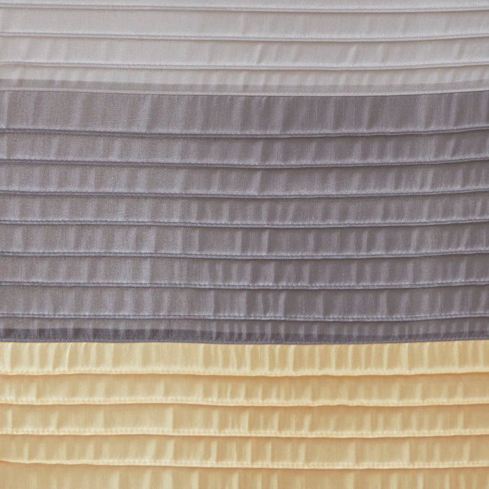 Faux Silk Shower Curtain - Yellow