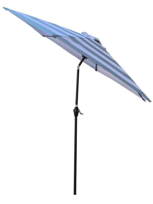 9 Ft Umbrella Ice Blue Stripe