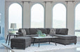 Mccord - 2 Piece Cushion Back Sectional - Dark Gray Unique Piece Furniture