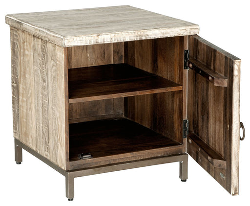 Laddford - Whitewash - Accent Cabinet - Shelf Unique Piece Furniture