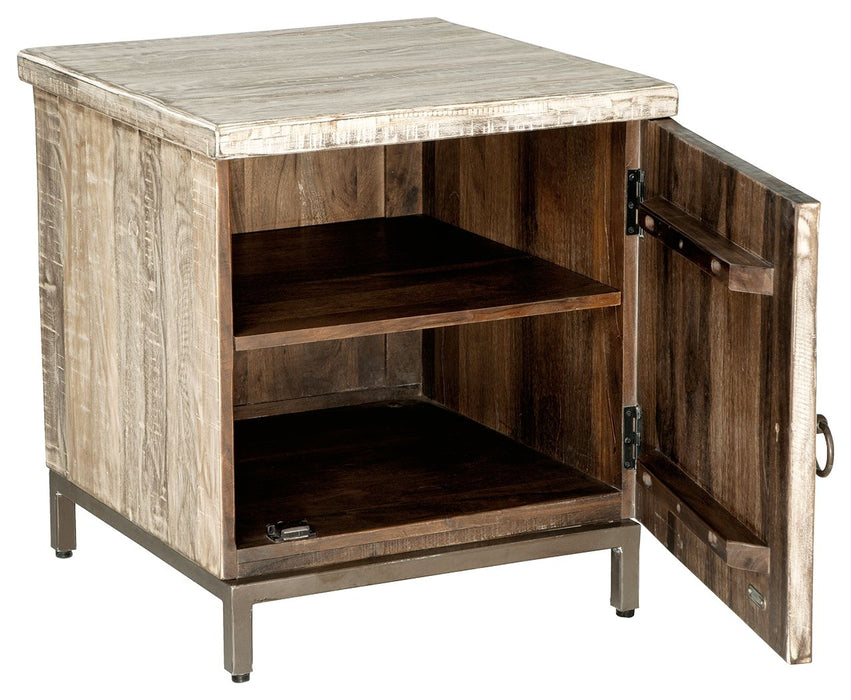 Laddford - Whitewash - Accent Cabinet - Shelf Unique Piece Furniture