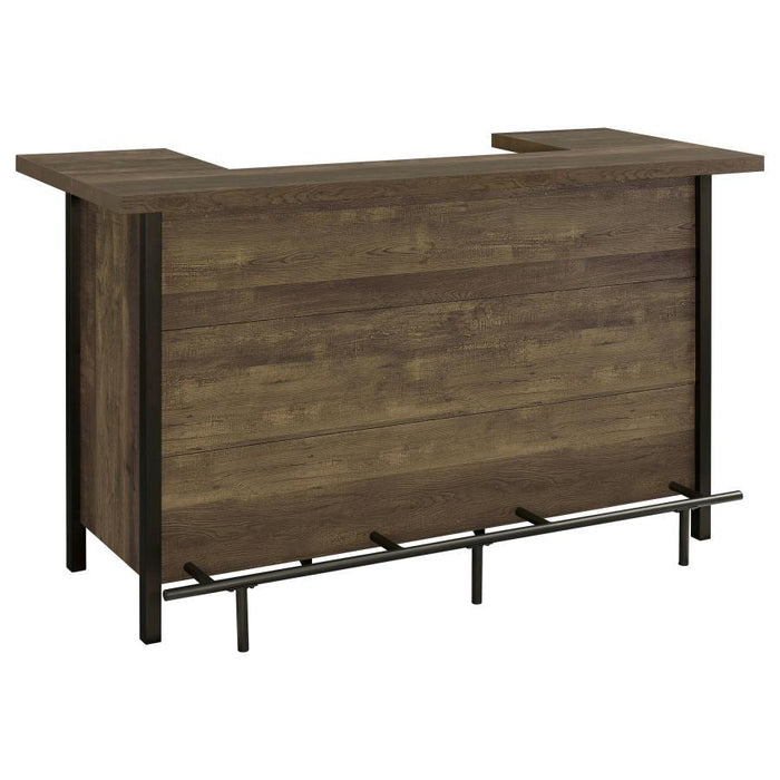Bellemore - Rectangular Storage Bar Unit - Rustic Oak Unique Piece Furniture
