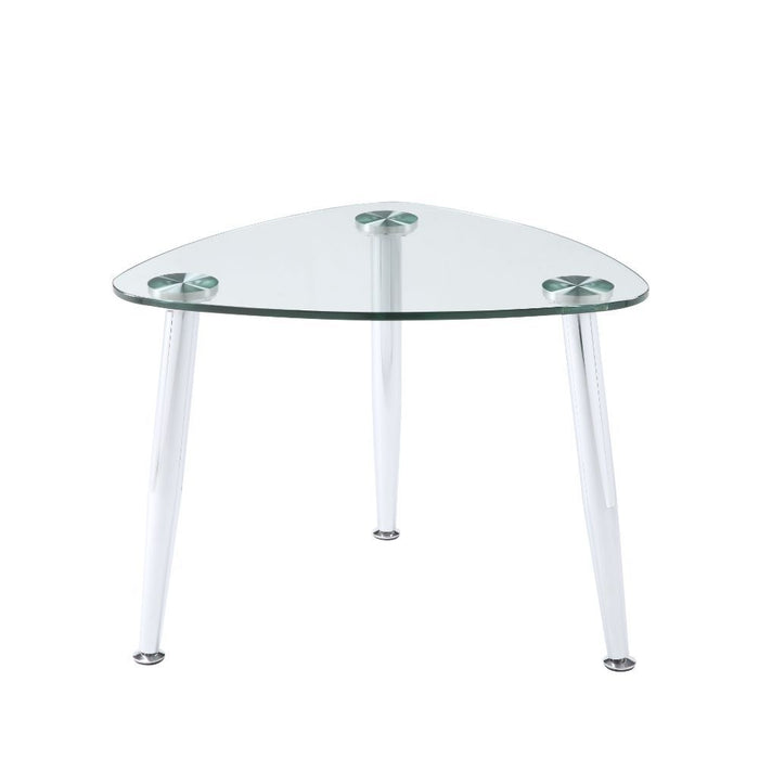 Phlox - End Table - Chrome & Clear Glass Unique Piece Furniture