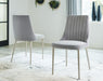 Barchoni - White / Gray - 5 Pc. - Dining Room Table, 4 Side Chairs Unique Piece Furniture