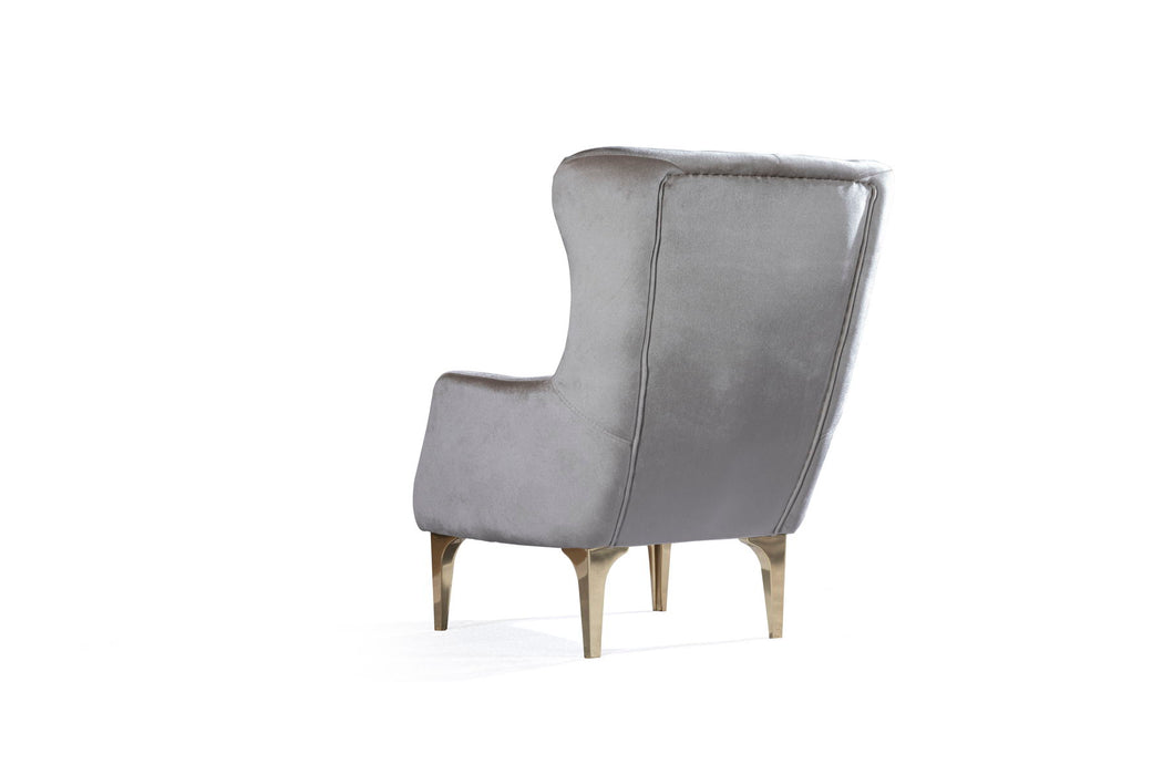Lust Modern Style Chair In Taupe