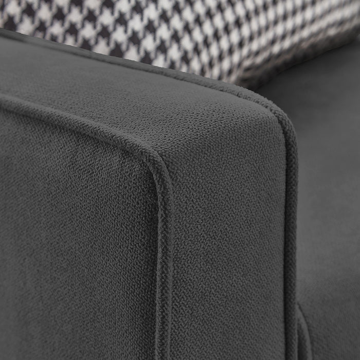 Elegant Linen Sofa, Modern Sofa- Enhance Your Living Space With Timeless Sophistication - Black