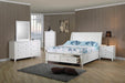 Selena - Sleigh Bed with Footboard Storage Unique Piece Furniture