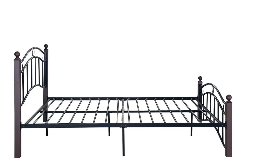 Queen Size Metal Bed Frame With Headboard And Footboard