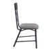 Edina - Side Chair (Set of 2) - Gray Fabric, Oak & Sandy Black Finish Unique Piece Furniture