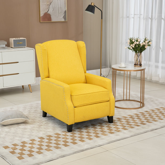 Coolmore Modern Comfortable Upholstered Leisure Chair / Recliner Chair For Living Room - Yellow